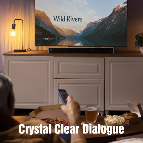Hiwill A502 Barra de Sonido - 400W Dolby Atmos Con Doble Subwoofer integrado - Nogal