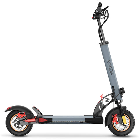 AOKDA AO-A1 Patinete Eléctrico - Motor 250W Batería 48V10AH Ruedas de 10 Pulgadas Frenos de Disco - Gris