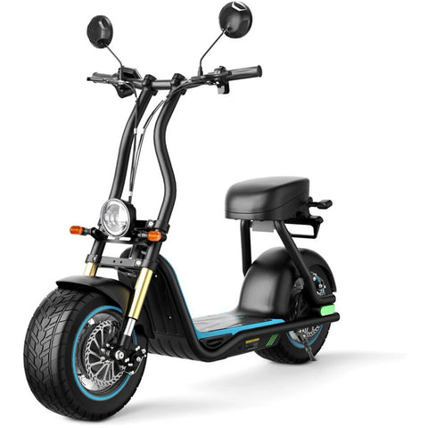 Honey Whale M5 MAX Patinete Eléctrico - Motor 1000W Batería 54.6V13Ah Ruedas de 14 Pulgadas Freno de Disco - Azul oscuro