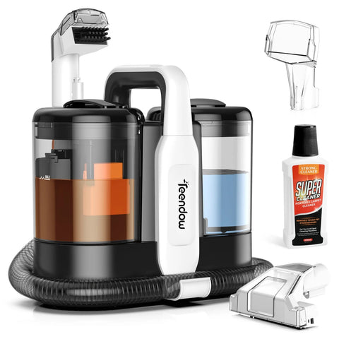Teendow C5 Aspiradora - 450W 11000Pa 1500ML+800ML Ruido 80dB Peso 4kg Portátil y Silenciosa - Negro