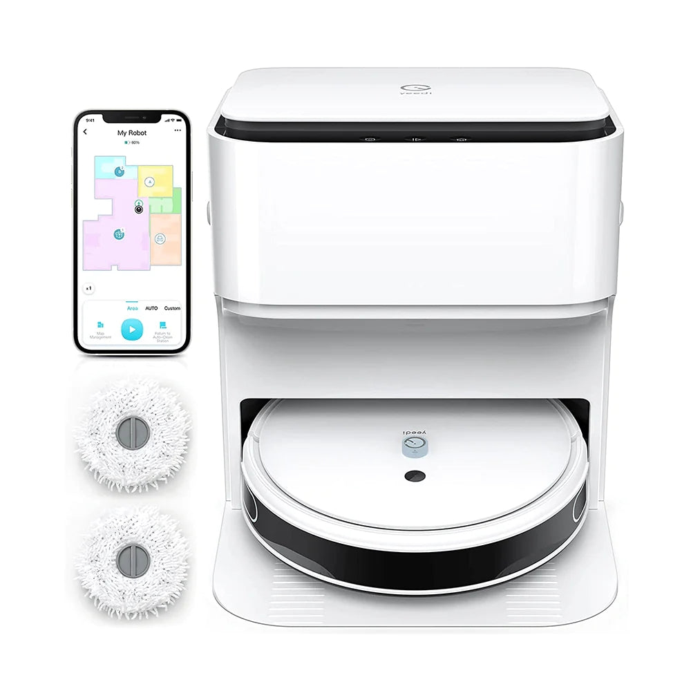 YEEDI Mop Station: Robot Aspirador con 2500Pa de Potencia de Succión | 200 min de Autonomía